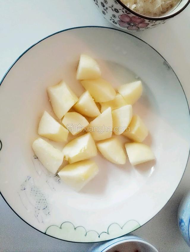 苹果削皮切块