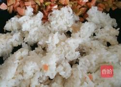 榨菜火腿肠蛋炒饭的做法图解2