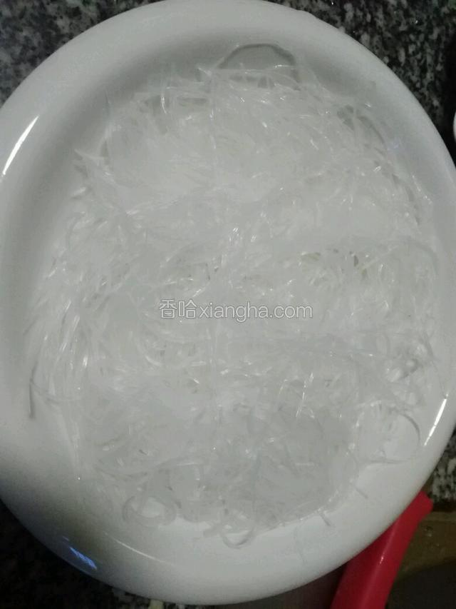 粉丝泡水控干装碟