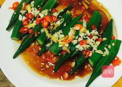 响油蒜香秋葵的做法图解4