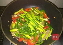 双椒蒜苔炒猪心的做法图解8