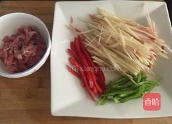 仔姜肉丝的做法图解2