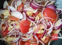 西红柿鸡蛋配洋葱的做法图解2