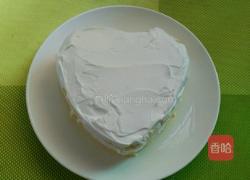 爱心水果蛋糕(四寸)的做法图解5