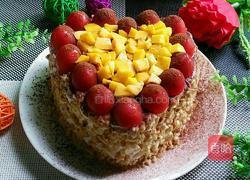 爱心水果蛋糕(四寸)的做法图解13