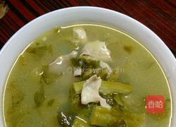 猪粉肠煲咸菜苦瓜汤的做法图解5