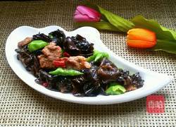 黑木耳炒肉片的做法图解10