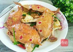 姜葱炒蟹的做法图解14