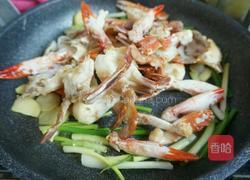 姜葱炒蟹的做法图解11