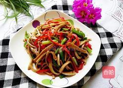 彩椒炒香干的做法图解6