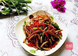 彩椒炒香干的做法图解5
