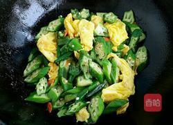 秋葵炒鸡蛋的做法图解8