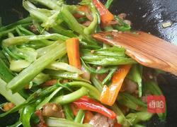 肉片辣炒油麦菜的做法图解7