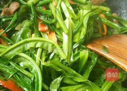 肉片辣炒油麦菜的做法图解8