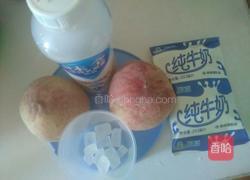 水蜜桃牛奶汁的做法图解1