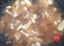 嫩豆腐花咸菜汤的做法图解4