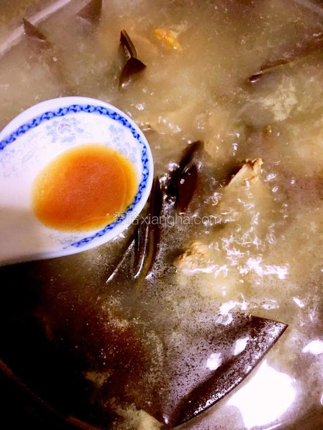 最后十分钟加入浓汤宝调味