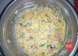 黄瓜火腿玉米烙的做法图解5