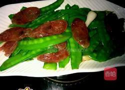 爆炒腊味荷兰豆的做法图解6
