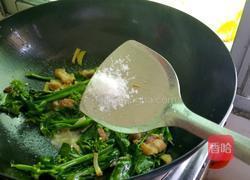 五花肉炒芥兰的做法图解8