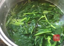 桃仁菠菜的做法图解3