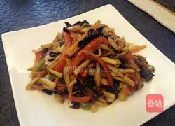 五彩茭白的做法图解5