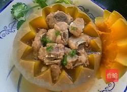 海鲜菇排骨蒸南瓜的做法图解7