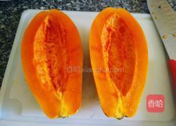 木瓜酸奶奶昔的做法图解1