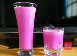 红心火龙果奶昔的做法图解5