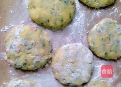 芹菜叶火腿煎饼的做法图解5
