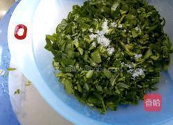 虾仁空心菜包子的做法图解2