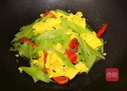 莴苣炒鸡蛋的做法图解8