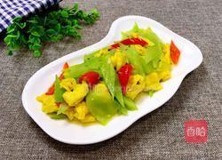 莴苣炒鸡蛋的做法图解9