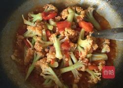 西红柿炒花菜的做法图解9