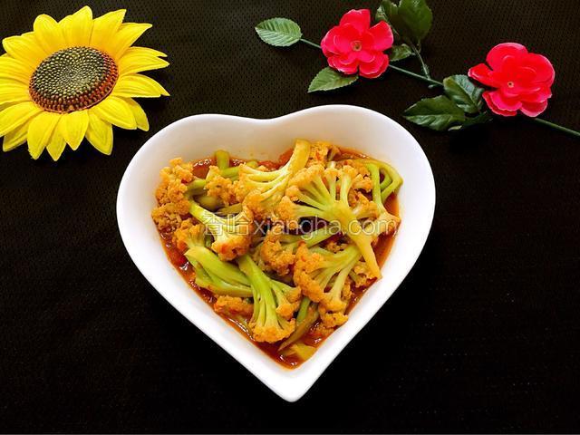西红柿炒花菜