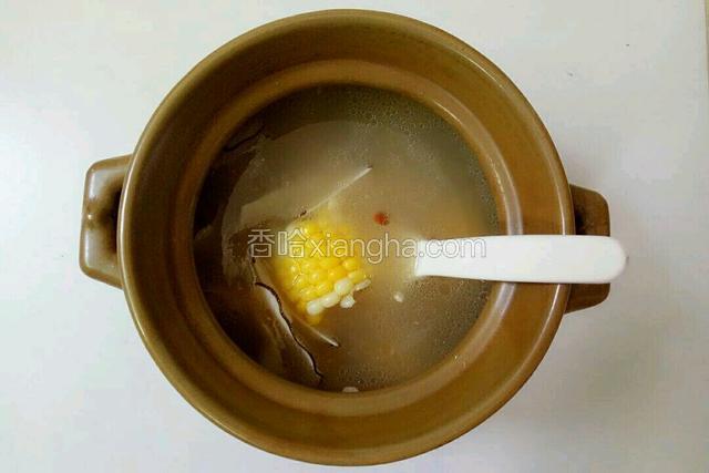 小贴士：
1.飞水后，肉要清水洗干净，才能保持汤水清亮。
2.肉类可以选择排骨、瘦肉、鸡肉等。
3.看是煲多少人的份量，也可放2L的水，但要保持沙锅的水在八分以内，要不然在煮开的瞬间会溢出来哦！
4.煲鸡汤要去皮，汤才不会油，每周两次，每人一次喝汤不超过两碗。