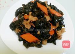 木耳胡萝卜炒肉的做法图解9