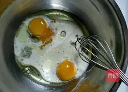 Illustration of how to make dried blueberry cup cake 1