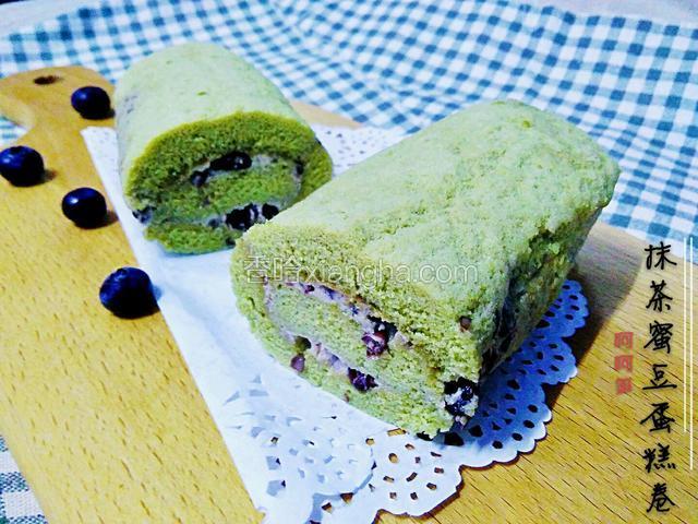 抹茶蜜豆卷
