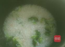 西兰花虾仁粥的做法图解7