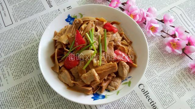 笋干炒肉片