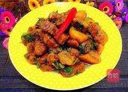 红烧肉炖土豆芹菜末的做法图解16