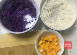 紫薯珍珠丸子的做法图解2