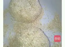 Illustration of how to make hollow sesame cake 9