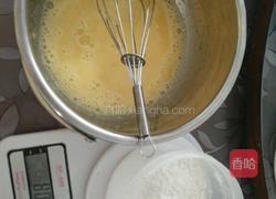 拉花戚风蛋糕(烤盘法)的做法图解4