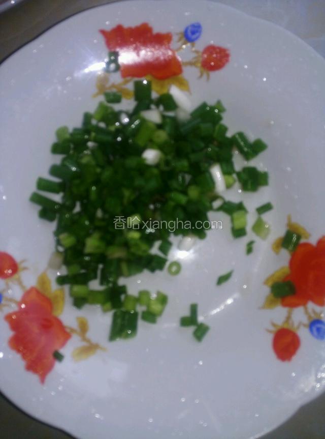 葱切末。