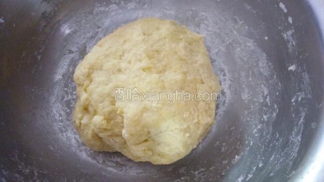 揉好的面团盖好发酵