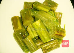 蒸霉菜杆的做法图解1