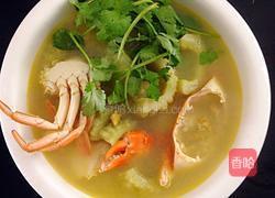 凉瓜螃蟹汤的做法图解4