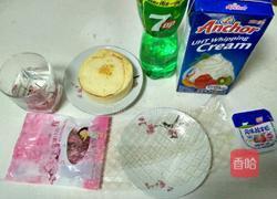 樱花酸奶慕斯蛋糕(四寸)的做法图解1